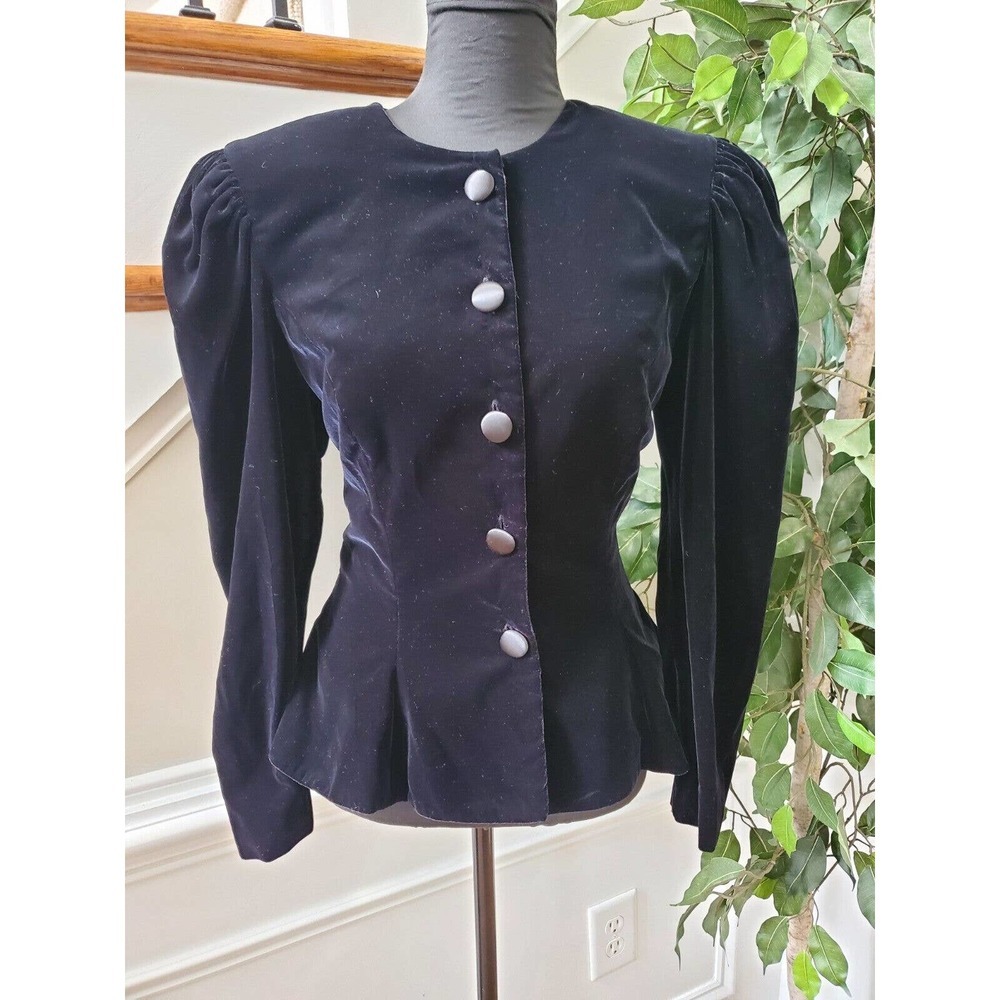 Vintage Depeche Mode Black Acetate Long Sleeve Buttons Front Casual Jacket 12